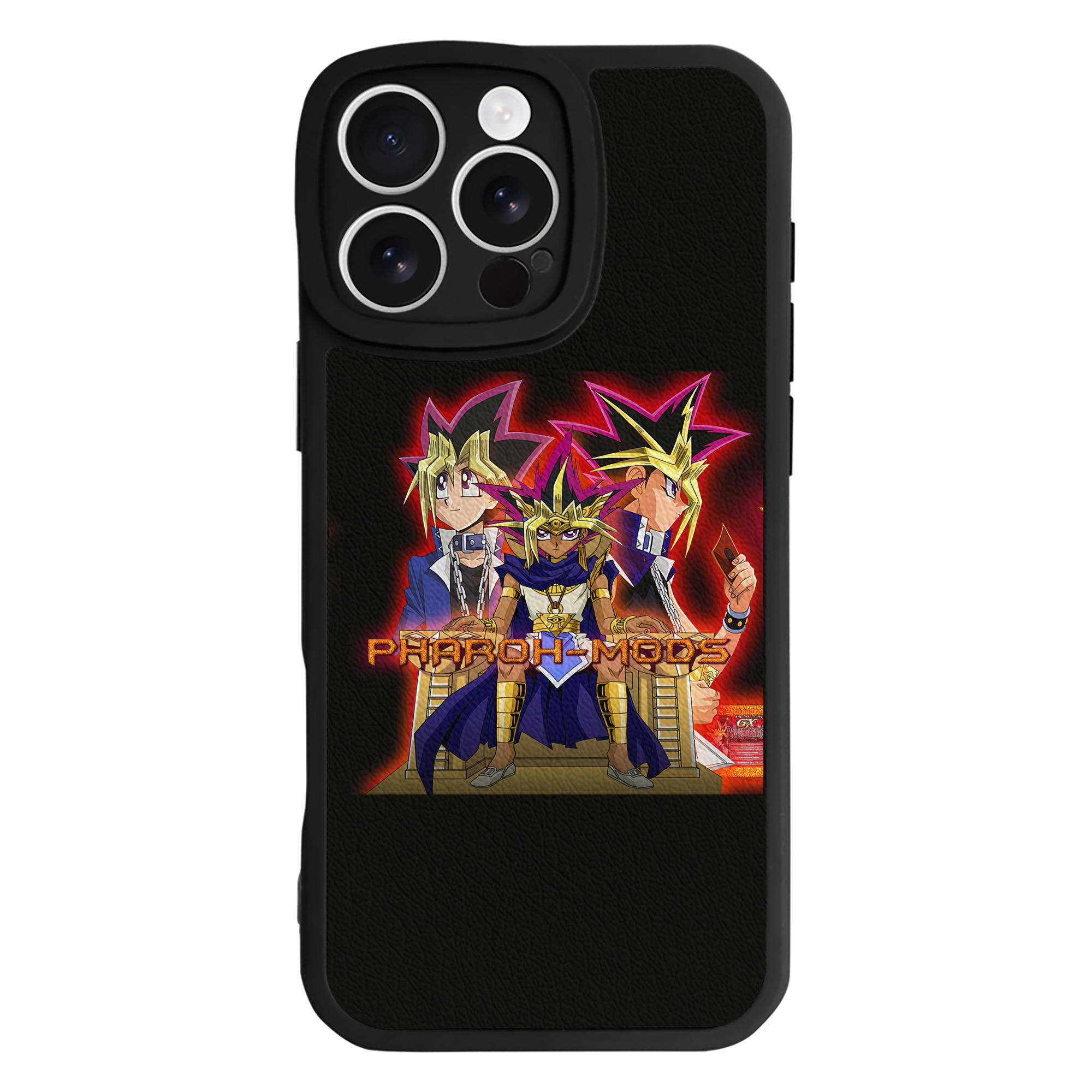 遊☆戯☆王 Yu-Gi-Oh! 【iPhone 16シリーズ対応】シリコンスマホケース（レザー調） 材質：シリコン